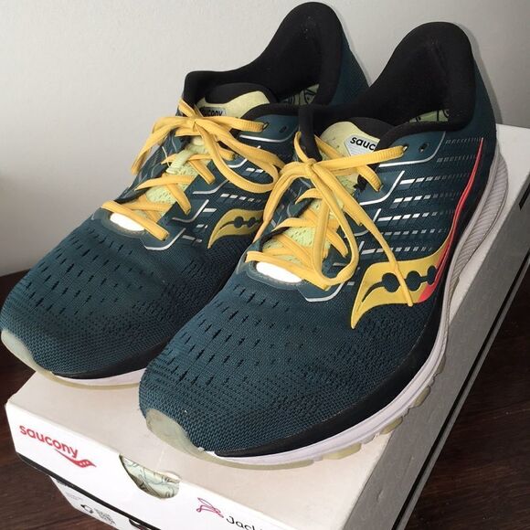 Rare Jackalope Rouge Jack Rabbit RIDE 13 Running Marathon Glow Trim Shoes 10.5 - Picture 3 of 8